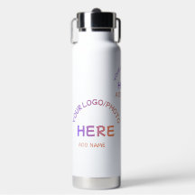 Custom School Logo Insulated Water Bottle