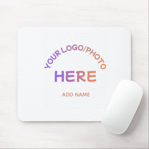 Custom School Logo Text Desk Mousepad