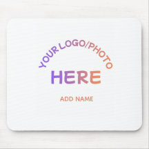 Custom School Logo Text Desk Mousepad
