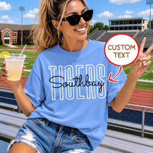 Custom School Spirit Shirt, Personalised Football T-Shirt