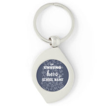 Custom School Staff Appreciation Metal Key Ring