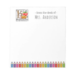 Custom School Supplies Notepad