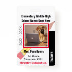Custom School Teacher Staff Identification Badge