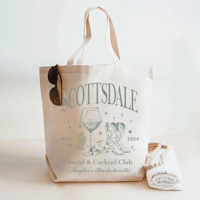 Custom Scottsdale Bachelorette Party Bridesmaid Tote Bag (Creator Uploaded)