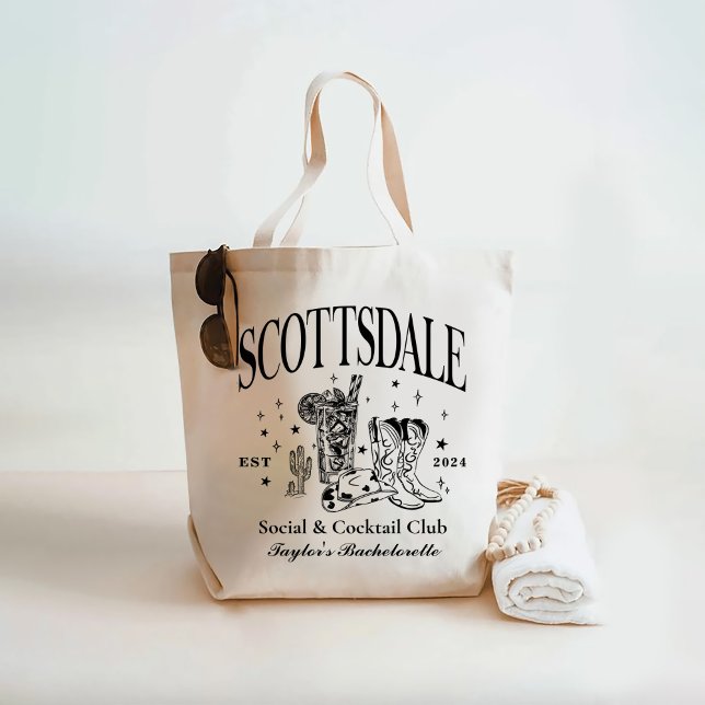 Custom Scottsdale Bachelorette Party Bridesmaid Tote Bag (Creator Uploaded)