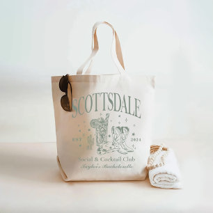 Custom Scottsdale Bachelorette Party Bridesmaid Tote Bag