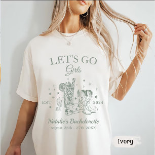 Custom Scottsdale Bachelorette Party Let's Go Girl T-Shirt