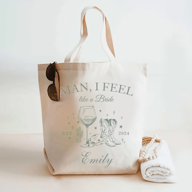 Custom Scottsdale Bachelorette Party Man I Feel Tote Bag (Creator Uploaded)
