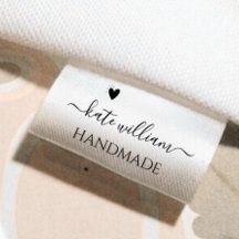 Custom Script Clothing label for handmade item