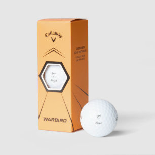 Custom Script Couple Names Callaway Warbird Golf Balls