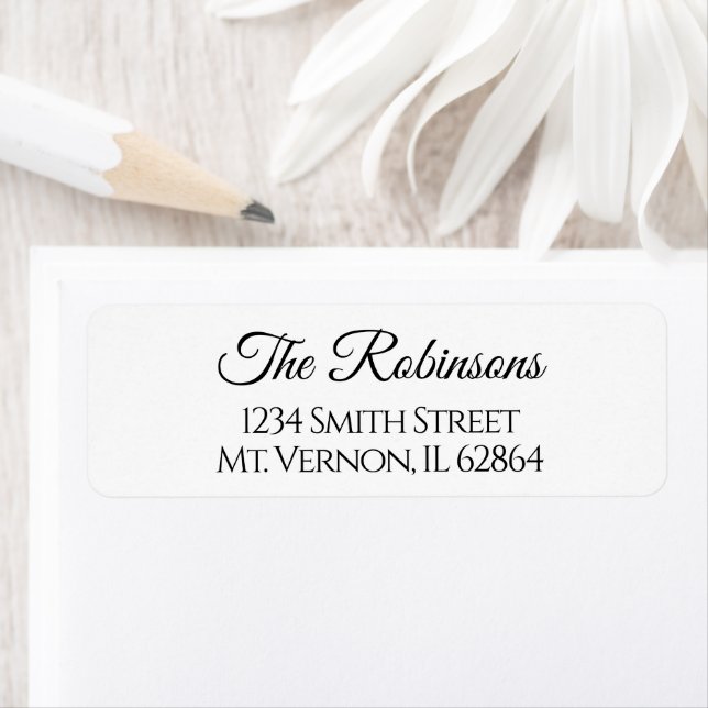 Custom Script Family Name Return Address (Insitu)