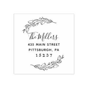 Custom Script Family Return Address Stamp
