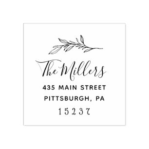 Custom Script Family Return Address Stamp