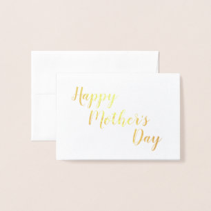 Custom Script Happy Mother's Day Foil Card