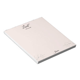 Custom Script Name Christian Blush Notepad