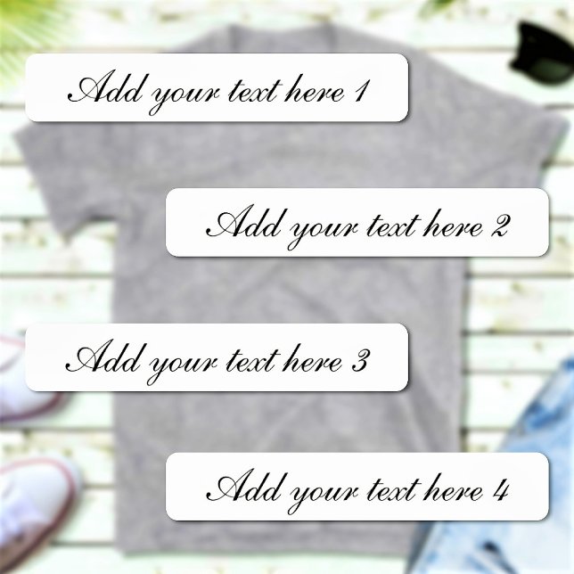 Custom Script Text Four Different Options Clothing (Creator Uploaded)