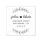 Custom Script Wedding Couple Return Address