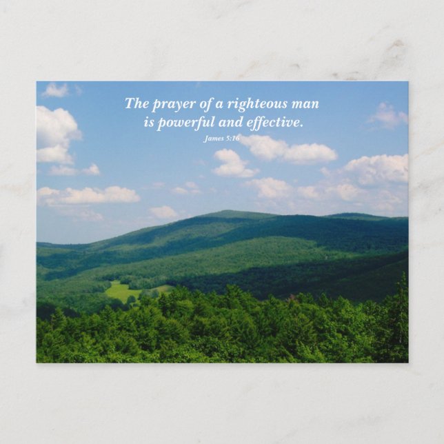 Custom Scripture Praying For You Christian Postcard (Front)