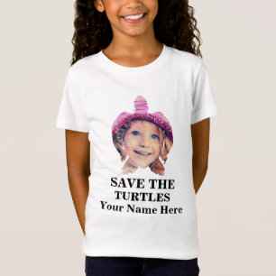 Custom sea turtle photo save the turtles marine T-Shirt
