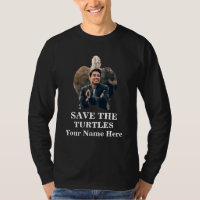 Custom sea turtle photo save the turtles marine T-