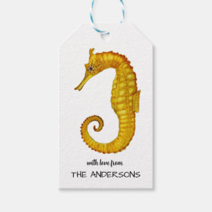 Custom Seahorse  Gift Tags