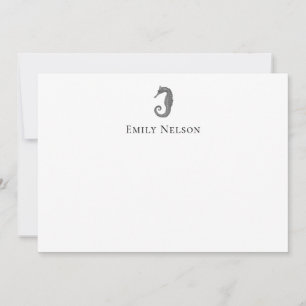 Custom Seahorse Note Card