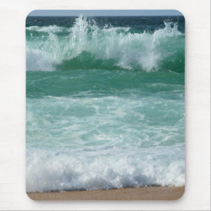 Custom Seascape Sea Waves Beach Seaside Trendy Mouse Mat