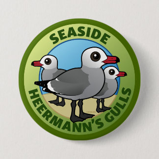 CUSTOM Seaside Heermanns Gulls 7.5 Cm Round Badge