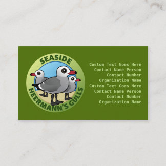 Custom Seaside Heermann's Gulls card