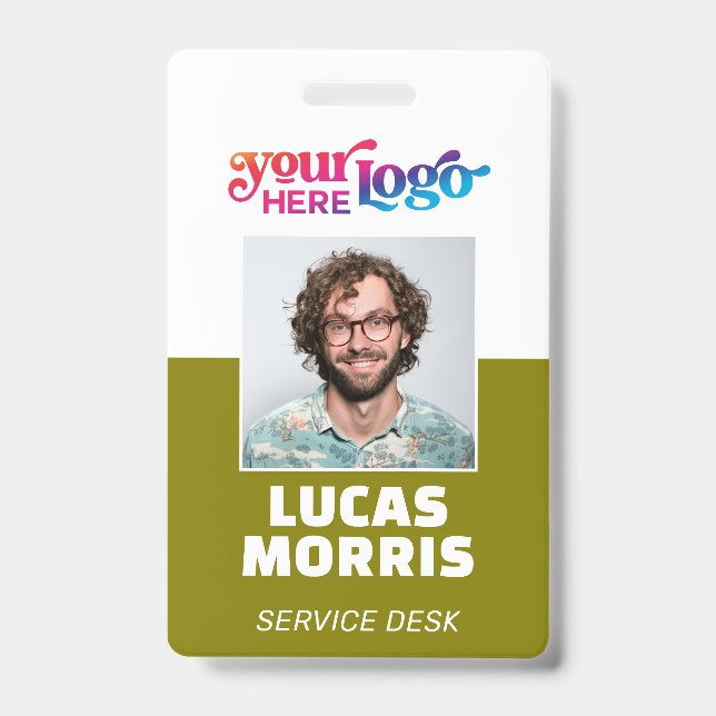 Custom Security Badge Employee/Event ID with Photo (Front)