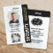 Custom Security Guard ID Photo Black Badge