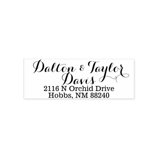 Custom Self Inking Address Stamp