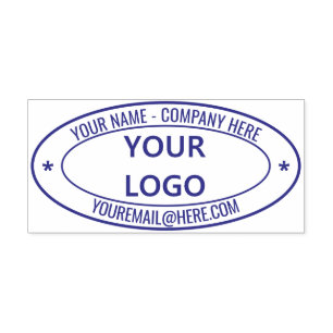 Custom Self-inking Stamp with Your Logo Name Email