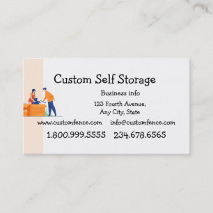Custom Self Storage Business Card