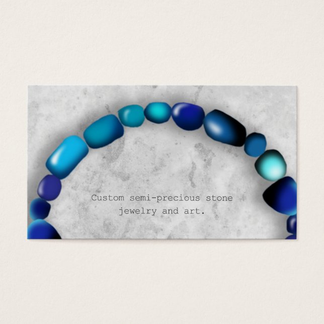 Custom semi precious stone jewellery (Front)