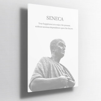 Custom Seneca inspirational quote Poster