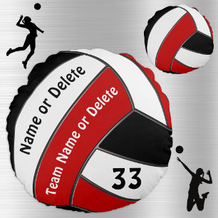 Custom Senior Night Gifts for Volleyball Players Round Cushion