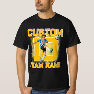 Custom senior soccer player, team name & number T-Shirt