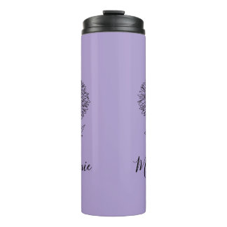 Custom September Aster Birth Flower Gift for Birth Thermal Tumbler