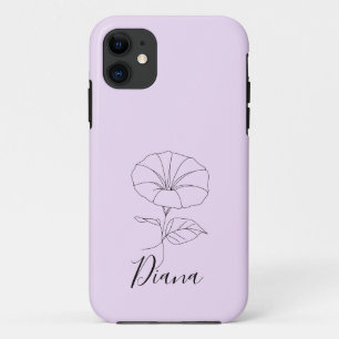 Custom September Morning Glory Birth Flower Gift iPhone 11 Case