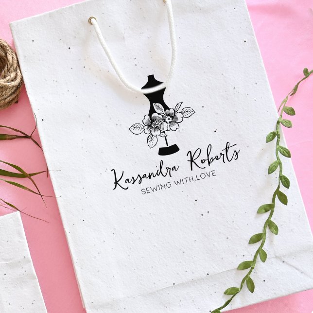 Custom Sewing Business, Large   Rubber Stamp (Creator Uploaded)