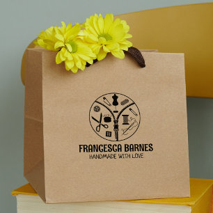 Custom Sewing Business, Large  Rubber Stamp