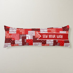 Custom Sewing Patchwork Bandanna Quilt Pattern Body Cushion