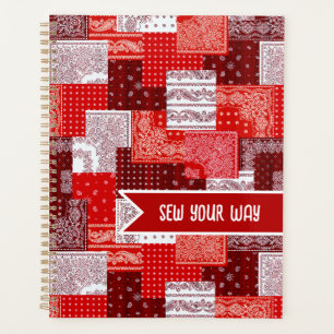 Custom Sewing Patchwork Bandanna Quilt Pattern Planner