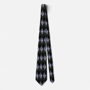 Custom shark tuxedo classy black sunglasses funny  tie