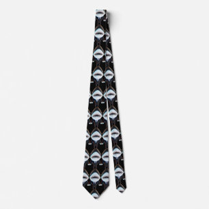 Custom shark tuxedo classy black sunglasses funny  tie