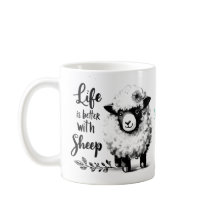 Custom Sheep Lover Mug: Life is Better on the Farm