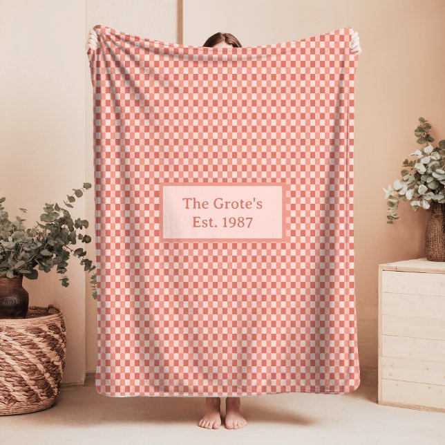 Custom Sherpa Blanket Name Est Date Family Gift (Creator Uploaded)