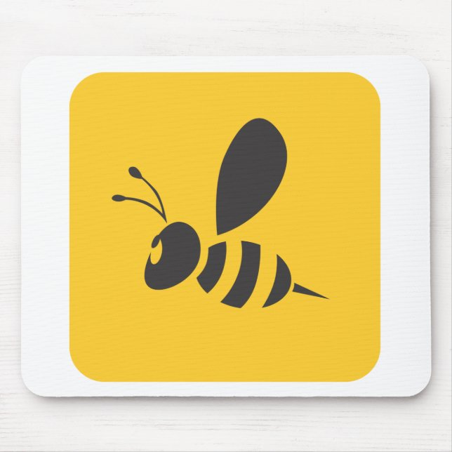 Custom Shirts :  Elegant Bee Icon Shirts Mouse Mat (Front)