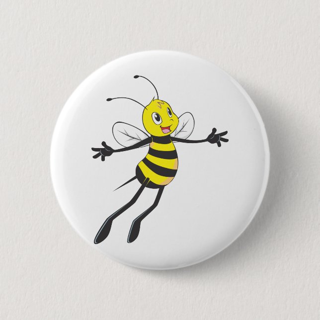 Custom Shirts : Flying Bee Shirts 6 Cm Round Badge (Front)